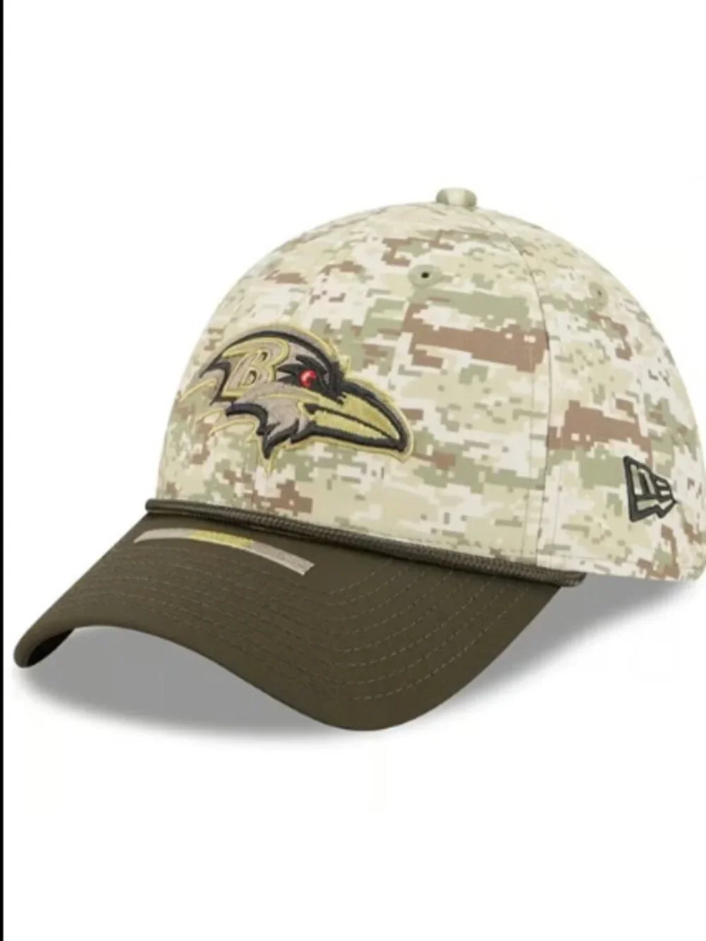Baltimore Ravens New Era Camo Salute to Service 39THIRTY Flex Hat, L/XL